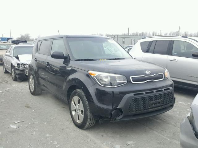 KNDJN2A29E7053957 - 2014 KIA SOUL BLACK photo 1