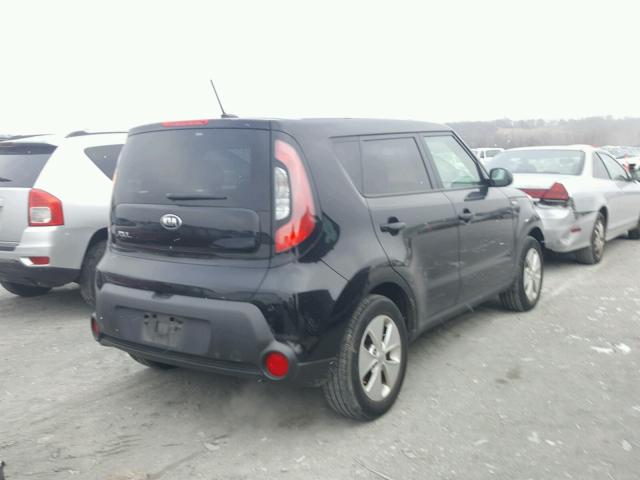 KNDJN2A29E7053957 - 2014 KIA SOUL BLACK photo 4