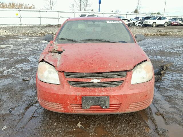 1G1AK15F467883711 - 2006 CHEVROLET COBALT LS RED photo 9