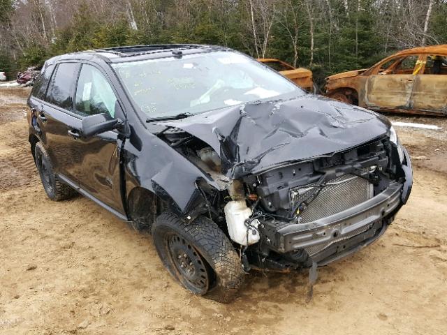 2FMDK4JC5DBC51284 - 2013 FORD EDGE SEL BLACK photo 1