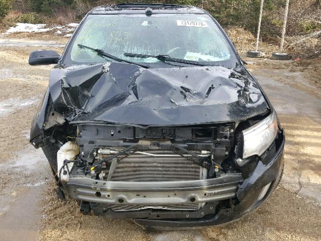 2FMDK4JC5DBC51284 - 2013 FORD EDGE SEL BLACK photo 9