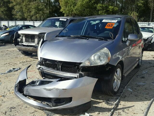 JHMGD38648S027245 - 2008 HONDA FIT SPORT SILVER photo 2