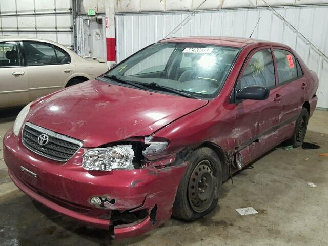 1NXBR32E57Z879518 - 2007 TOYOTA COROLLA CE RED photo 2