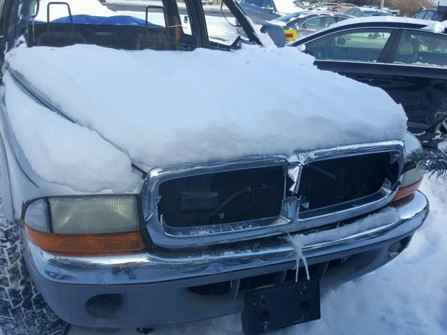 1B7GG22X91S116335 - 2001 DODGE DAKOTA SILVER photo 7