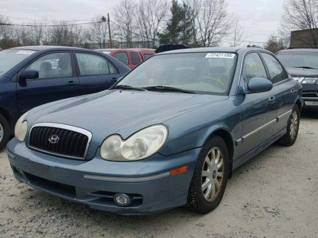 KMHWF35H95A095499 - 2005 HYUNDAI SONATA GLS BLUE photo 2