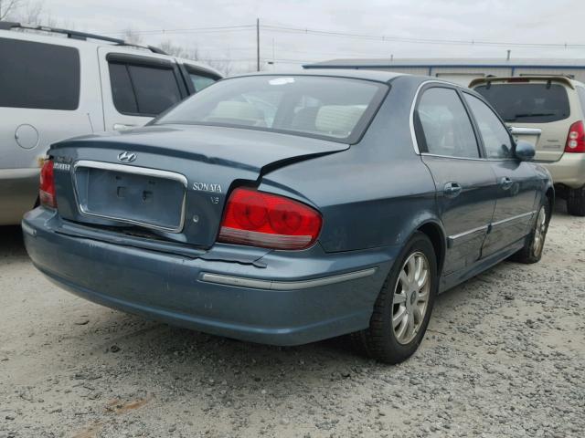 KMHWF35H95A095499 - 2005 HYUNDAI SONATA GLS BLUE photo 4