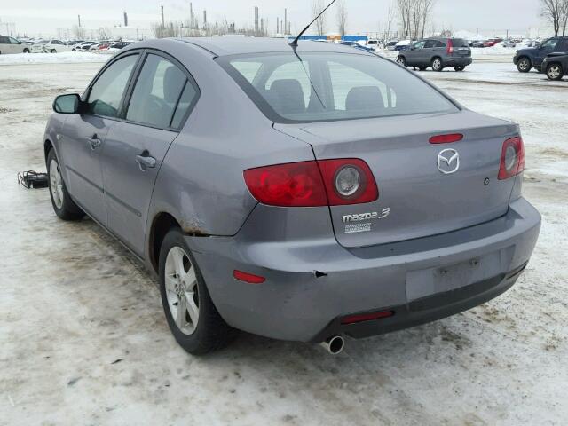 JM1BK12F451304413 - 2005 MAZDA 3 I GRAY photo 3