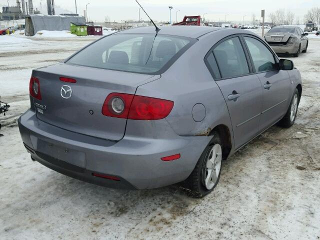 JM1BK12F451304413 - 2005 MAZDA 3 I GRAY photo 4