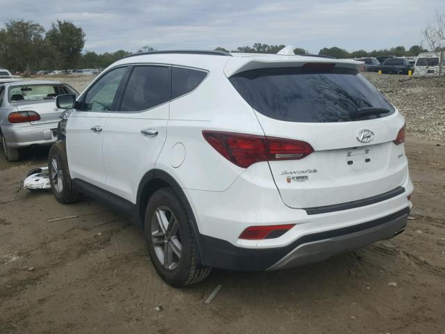 5NMZU3LB1HH018528 - 2017 HYUNDAI SANTA FE S WHITE photo 3