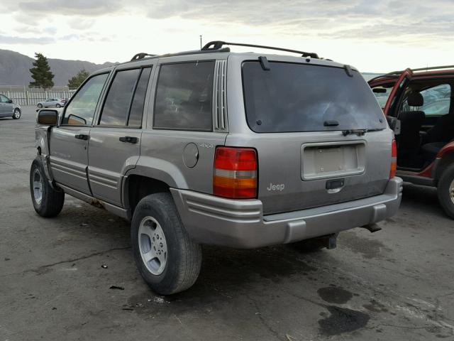 1J4GZ78S5VC719103 - 1997 JEEP GRAND CHER GRAY photo 3