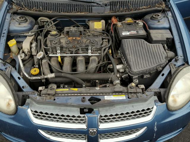 1B3ES26C93D157022 - 2003 DODGE NEON SE BLUE photo 7