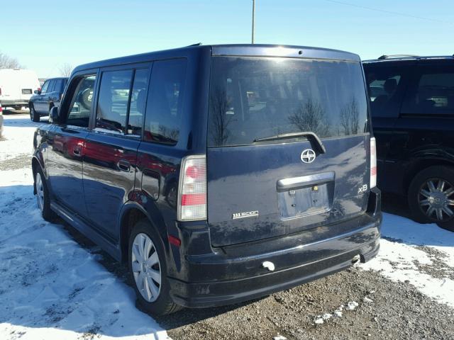 JTLKT334340168936 - 2004 TOYOTA SCION XB BLUE photo 3