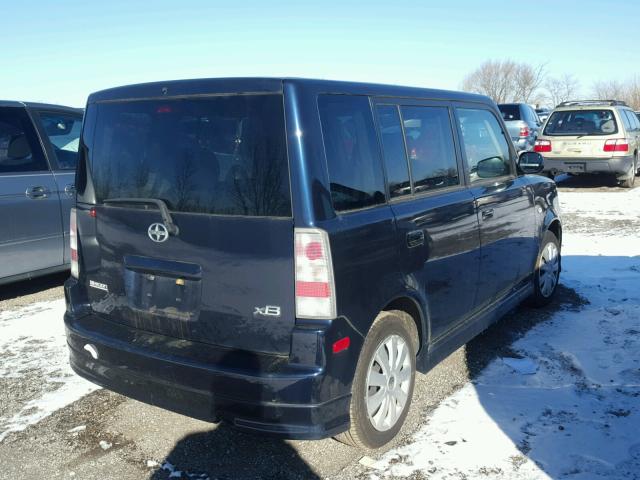 JTLKT334340168936 - 2004 TOYOTA SCION XB BLUE photo 4