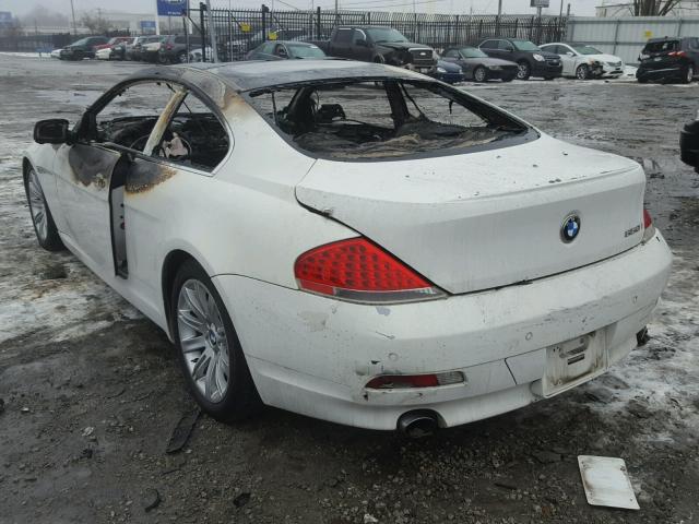 WBAEH13547CR51870 - 2007 BMW 650 I WHITE photo 3