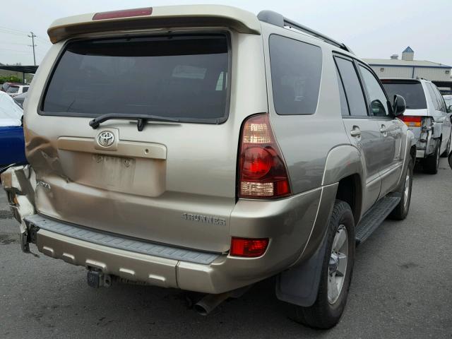 JTEBU14R830010108 - 2003 TOYOTA 4RUNNER SR BEIGE photo 4