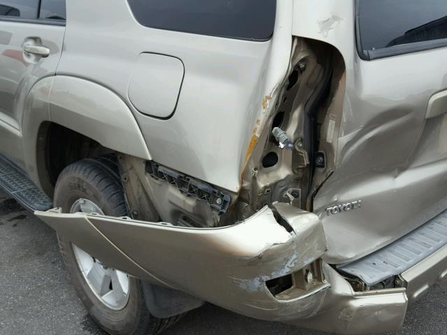 JTEBU14R830010108 - 2003 TOYOTA 4RUNNER SR BEIGE photo 9