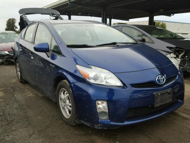 JTDKN3DU9A0204712 - 2010 TOYOTA PRIUS BLUE photo 1