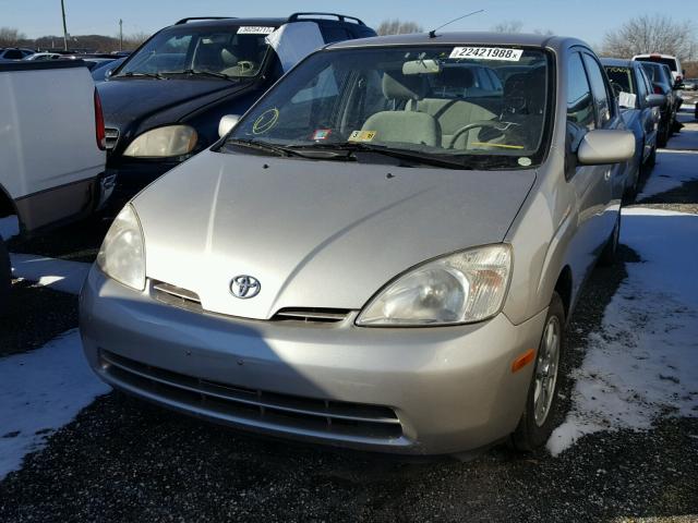 JT2BK12U610032521 - 2001 TOYOTA PRIUS SILVER photo 2