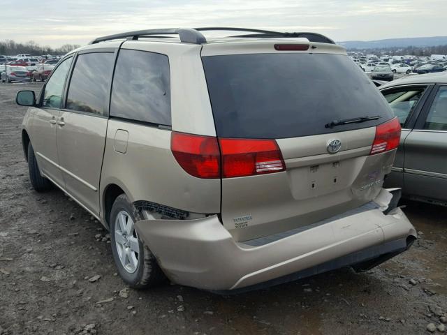 5TDZA23C95S328477 - 2005 TOYOTA SIENNA CE BEIGE photo 3