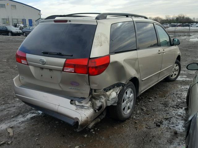 5TDZA23C95S328477 - 2005 TOYOTA SIENNA CE BEIGE photo 4