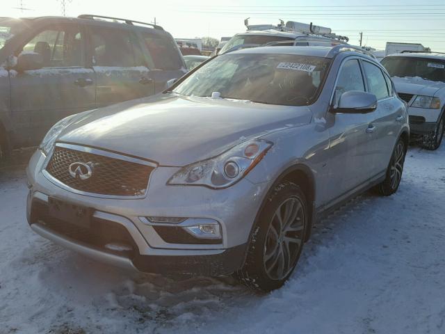 JN1BJ0RR7HM409904 - 2017 INFINITI QX50 SILVER photo 2