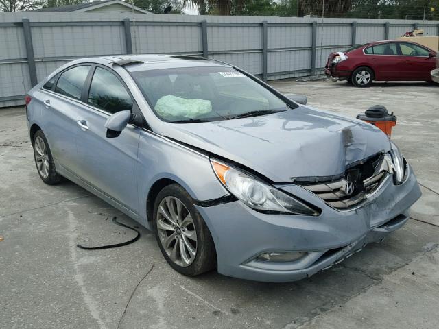 5NPEC4AC3DH559175 - 2013 HYUNDAI SONATA SE BLUE photo 1