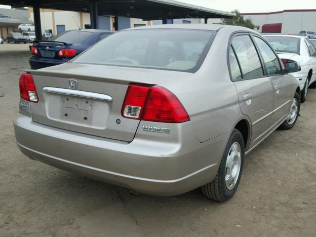 JHMES96613S021110 - 2003 HONDA CIVIC HYBR BEIGE photo 4