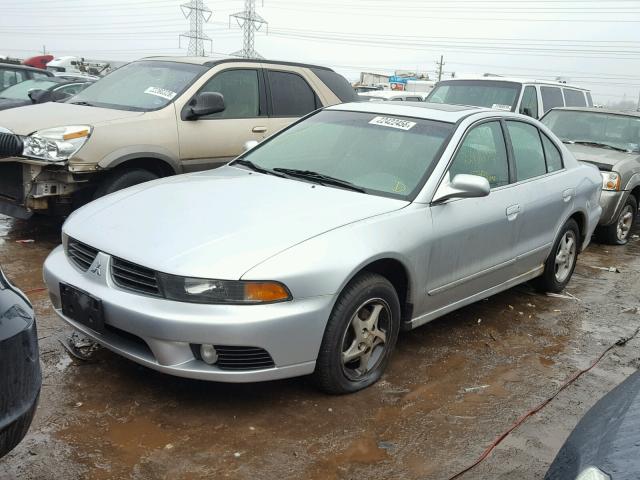 4A3AA46GX3E046260 - 2003 MITSUBISHI GALANT ES SILVER photo 2