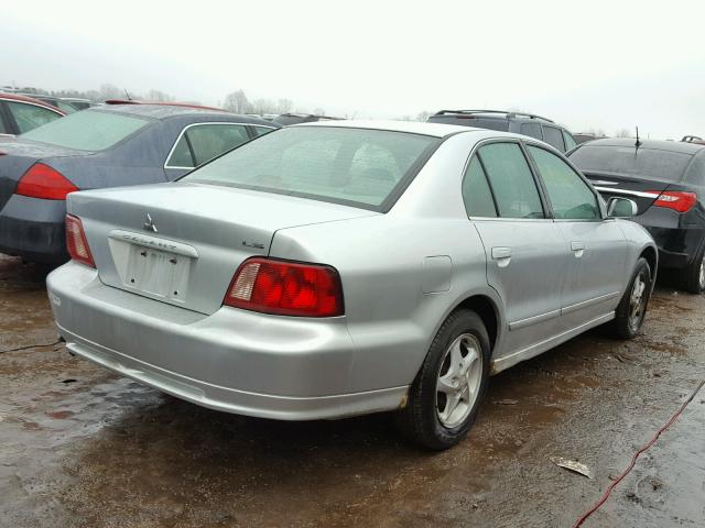 4A3AA46GX3E046260 - 2003 MITSUBISHI GALANT ES SILVER photo 4