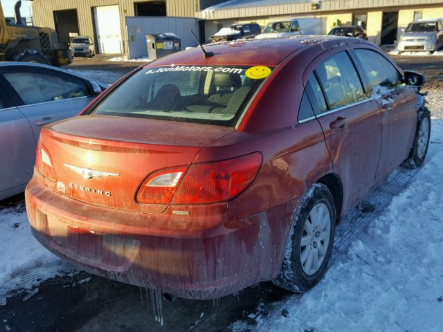 1C3CC4FB1AN202665 - 2010 CHRYSLER SEBRING TO RED photo 4