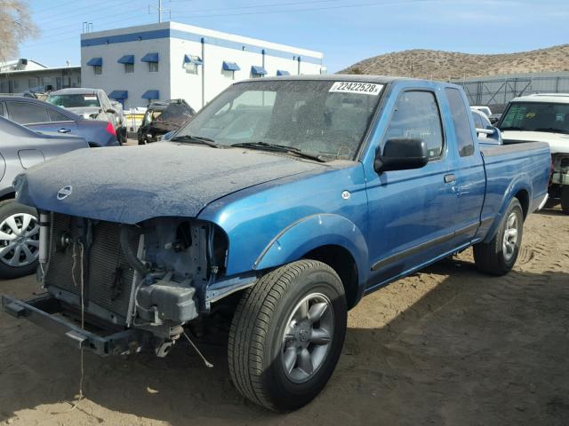 1N6DD26T84C454260 - 2004 NISSAN FRONTIER K BLUE photo 2