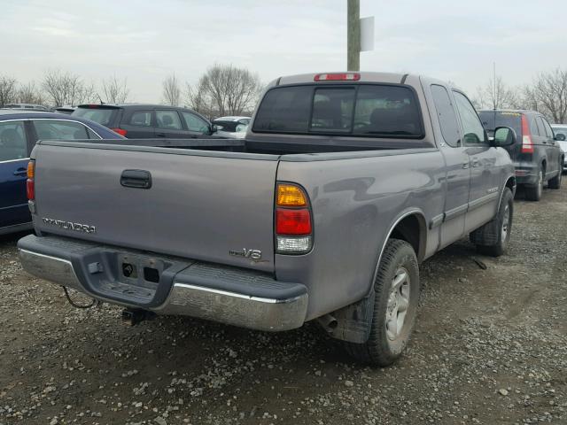 5TBRT34182S331422 - 2002 TOYOTA TUNDRA ACC GRAY photo 4