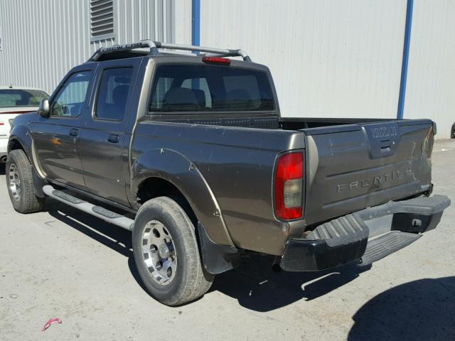 1N6ED27TX1C324690 - 2001 NISSAN FRONTIER C BROWN photo 3