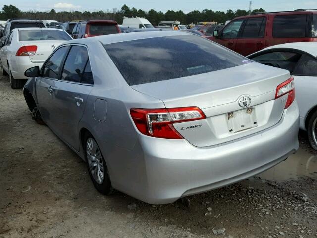 4T4BF1FK3DR316921 - 2013 TOYOTA CAMRY L SILVER photo 3