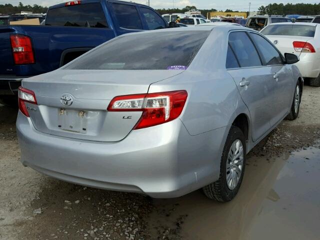 4T4BF1FK3DR316921 - 2013 TOYOTA CAMRY L SILVER photo 4