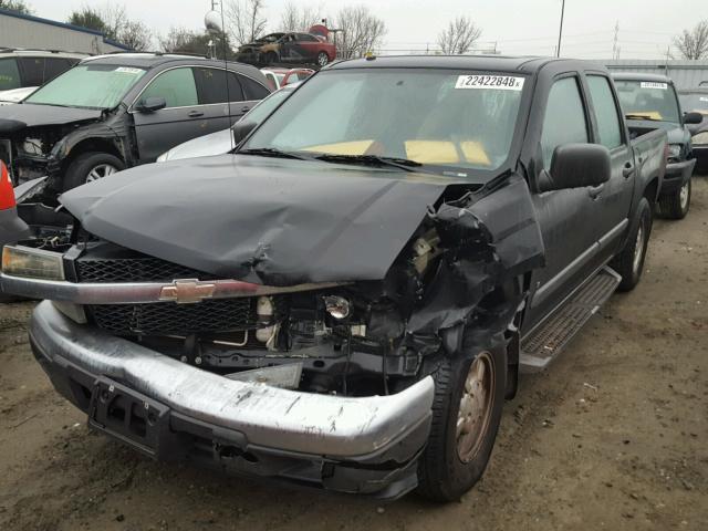 1GCCS13E578163551 - 2007 CHEVROLET COLORADO BLACK photo 2