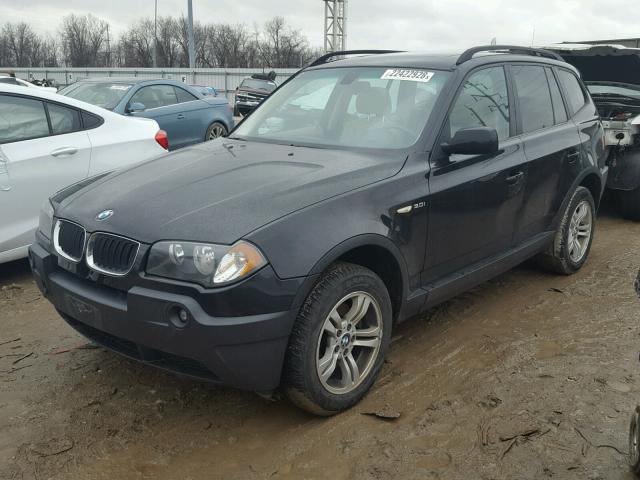 WBXPA93435WD12290 - 2005 BMW X3 3.0I BLACK photo 2