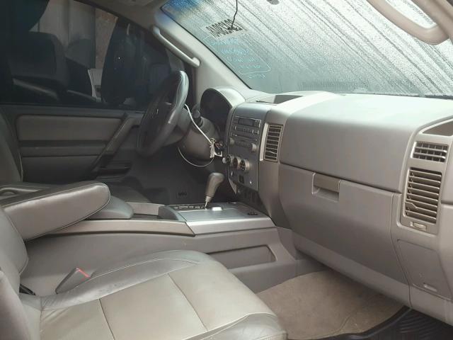 1N6AA07B45N531752 - 2005 NISSAN TITAN XE SILVER photo 5