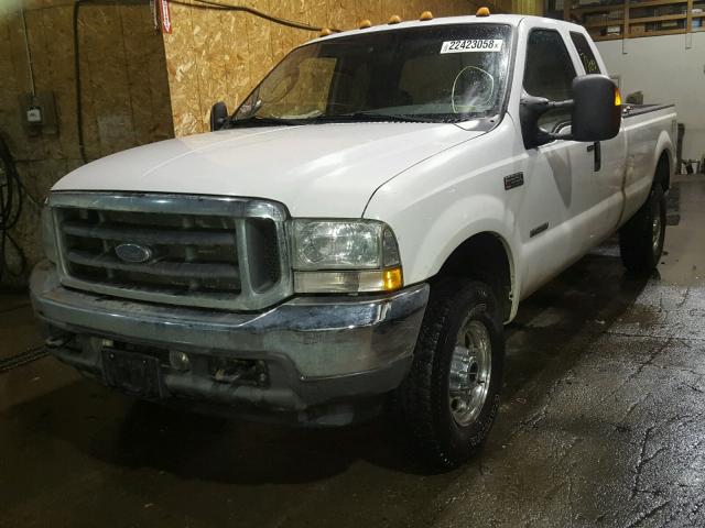 1FTSX31P24ED07213 - 2004 FORD F350 SRW S WHITE photo 2