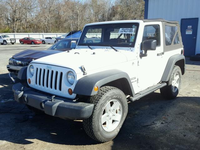 1J4AA2D12BL602166 - 2011 JEEP WRANGLER S WHITE photo 2