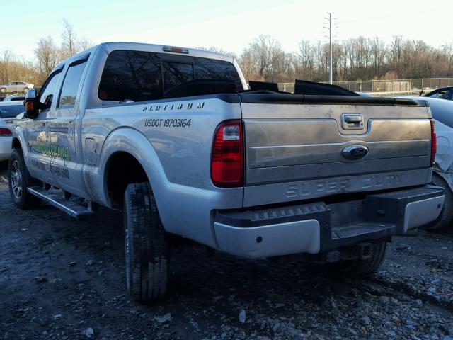 1FT7W2BT3DEA78653 - 2013 FORD F250 SUPER SILVER photo 3