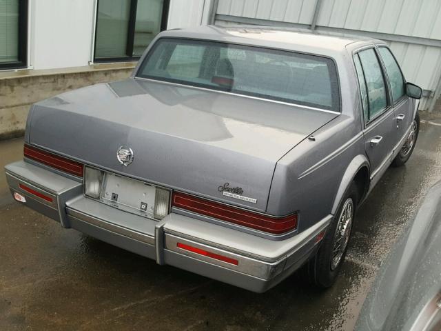 1G6KS53BXMU802618 - 1991 CADILLAC SEVILLE GRAY photo 4