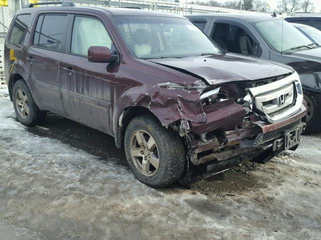 5FNYF48529B048722 - 2009 HONDA PILOT EXL BURGUNDY photo 1