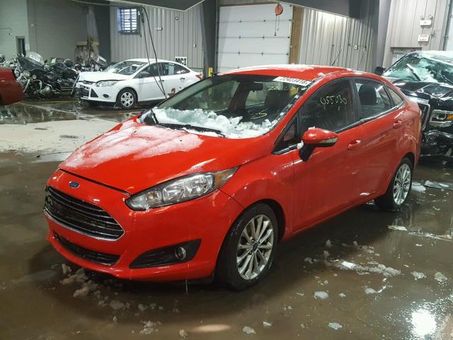 3FADP4BJ3EM204232 - 2014 FORD FIESTA SE RED photo 2