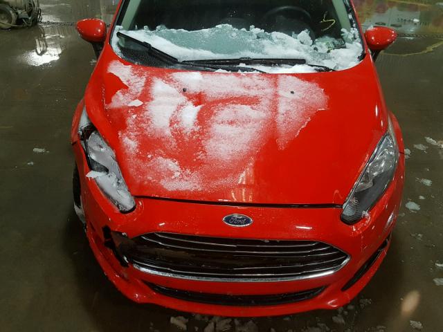 3FADP4BJ3EM204232 - 2014 FORD FIESTA SE RED photo 7