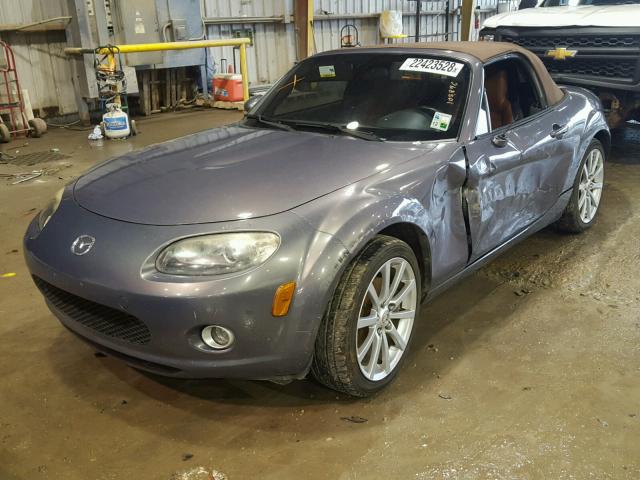 JM1NC25F470129567 - 2007 MAZDA MX-5 MIATA SILVER photo 2