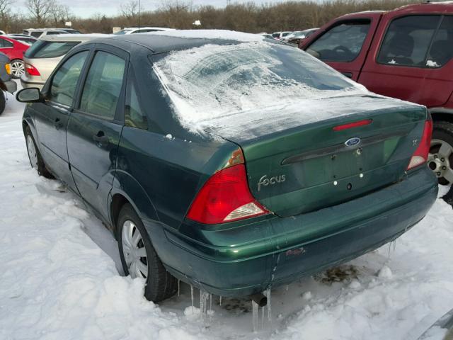 1FAFP34P91W127865 - 2001 FORD FOCUS SE GREEN photo 3