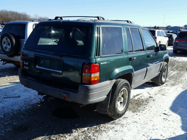 1J4GZ58S6TC187278 - 1996 JEEP GRAND CHER GREEN photo 4