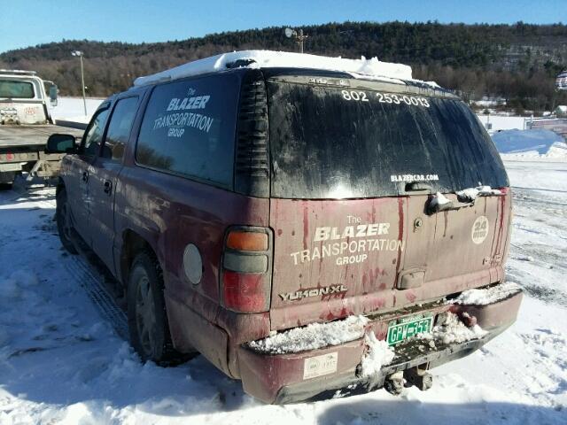 1GKFK66U66J169786 - 2006 GMC YUKON XL D RED photo 3