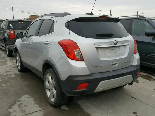 KL4CJGSB4FB265545 - 2015 BUICK ENCORE SILVER photo 3